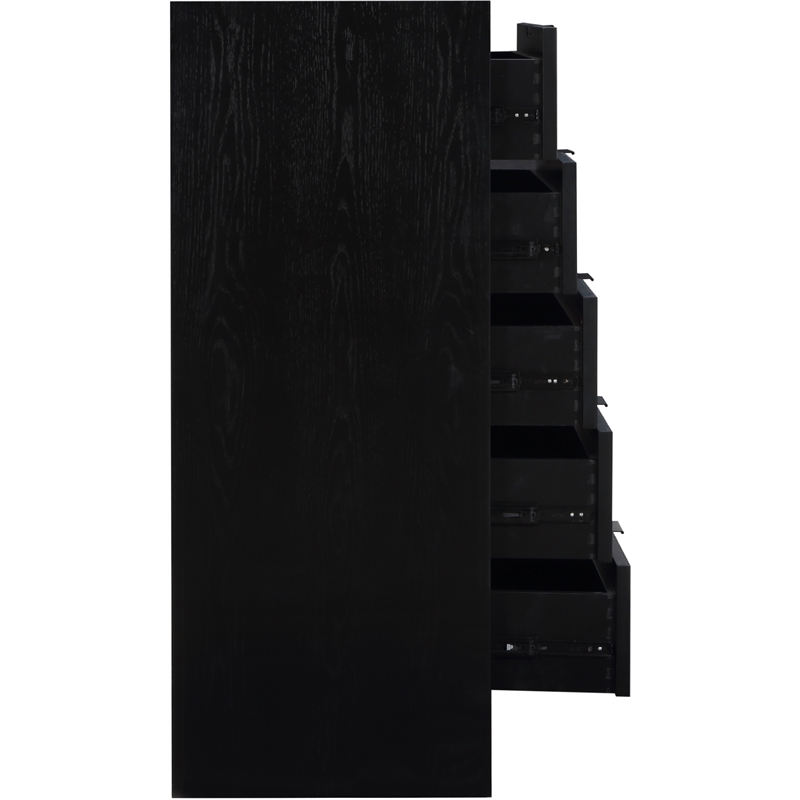 Meridian Furniture Fairfax Black Oak Veneer Chest