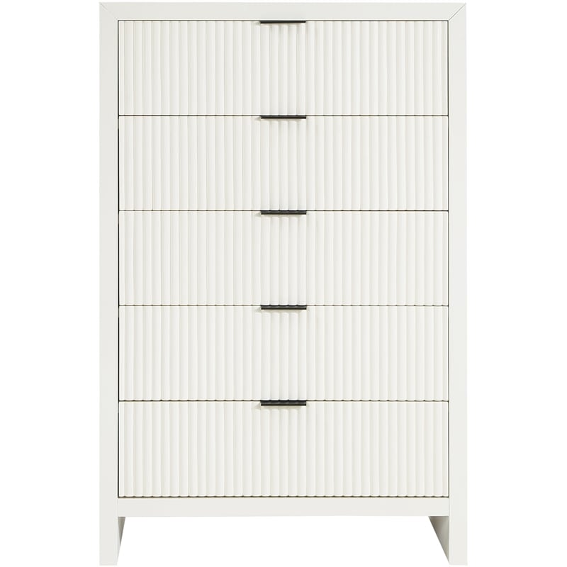 Meridian Furniture Fairfax Cream Oak Veneer Chest