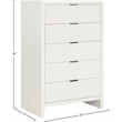 Meridian Furniture Fairfax Cream Oak Veneer Chest