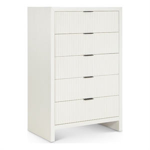 Meridian Furniture Fairfax Cream Oak Veneer Chest