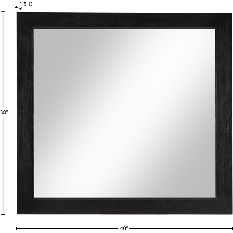 Meridian Furniture Fairfax Black Mirror