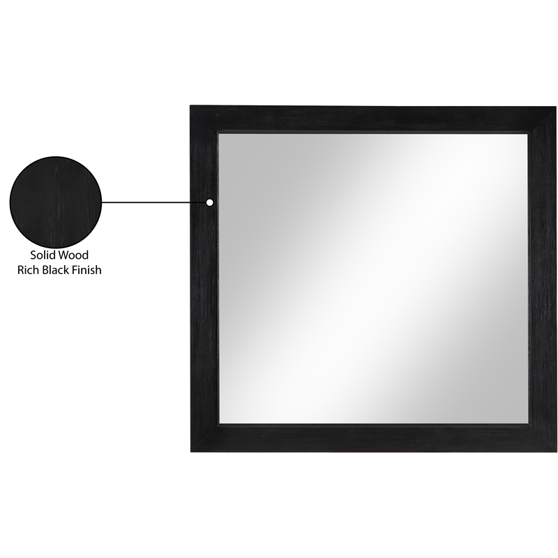 Meridian Furniture Fairfax Black Mirror