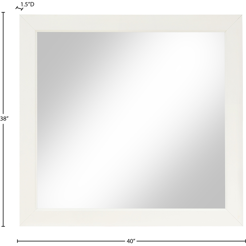 Meridian Furniture Fairfax Cream Mirror