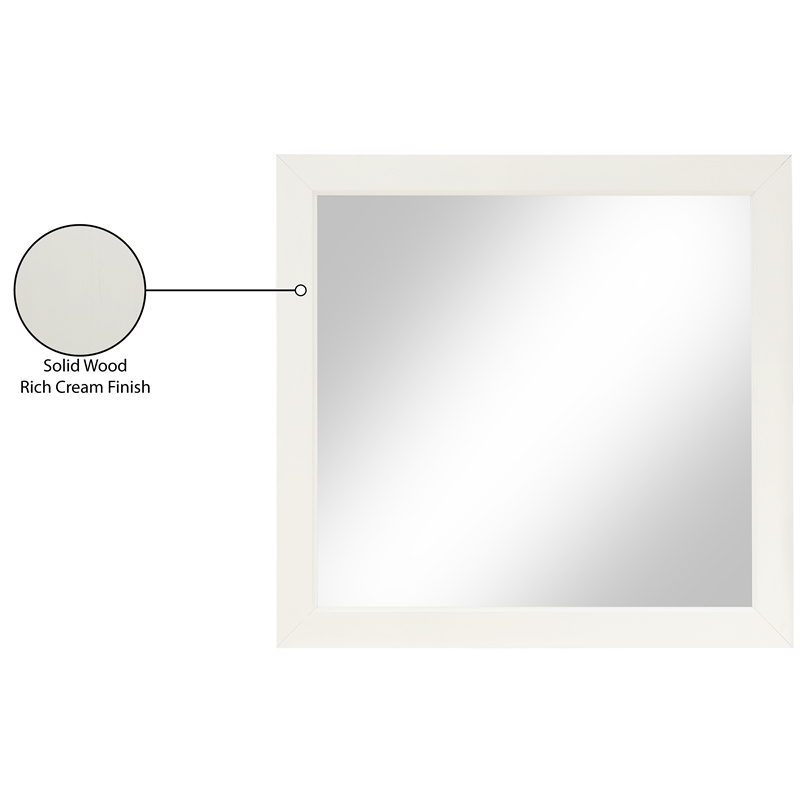 Meridian Furniture Fairfax Cream Mirror
