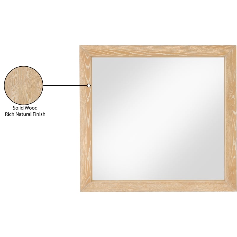 Meridian Furniture Fairfax Natural Mirror