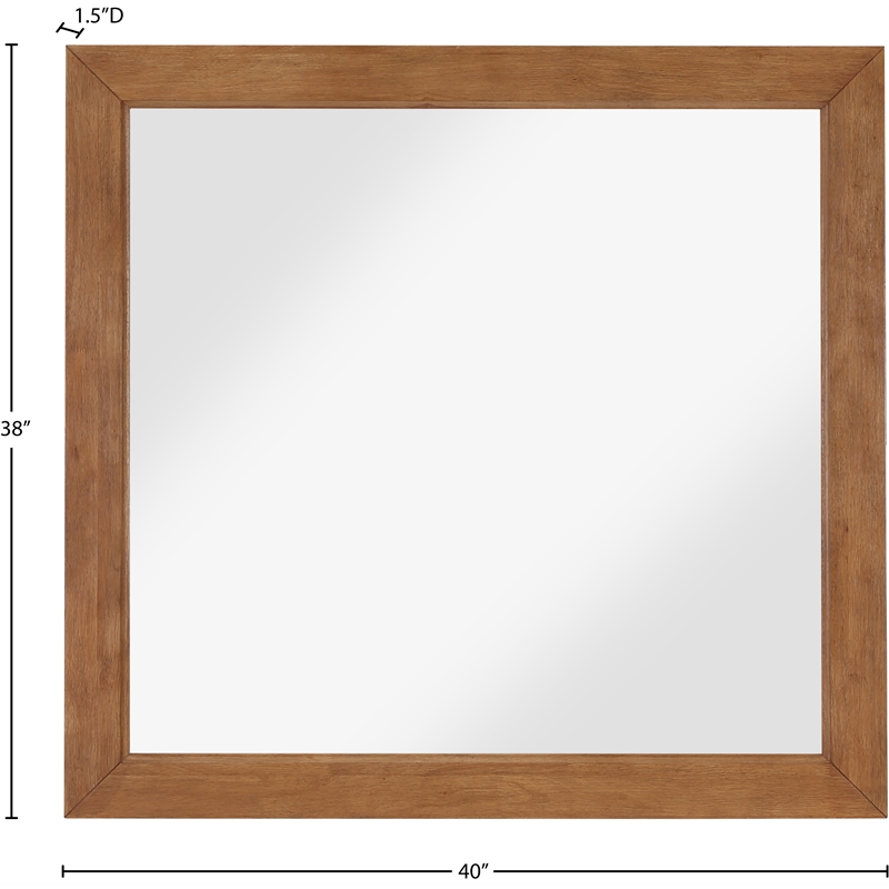 Meridian Furniture Fairfax Walnut Mirror
