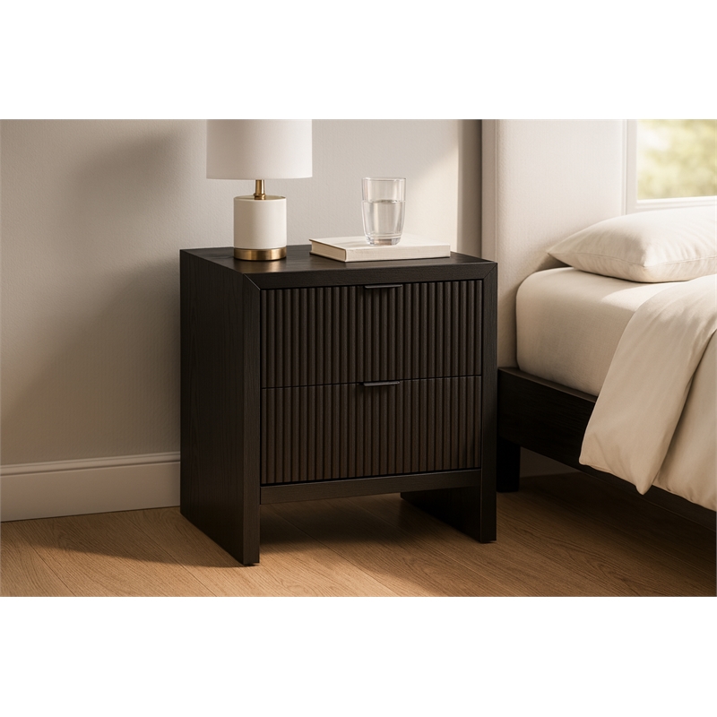 Meridian Furniture Fairfax Black Night Stand