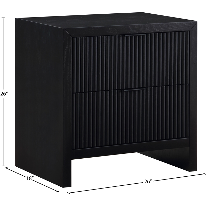 Meridian Furniture Fairfax Black Night Stand