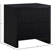 Meridian Furniture Fairfax Black Night Stand