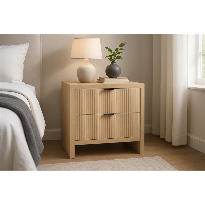 Meridian Furniture Fairfax Natural Night Stand