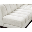 Meridian Furniture Quinn 7-Piece U-Shaped Fabric Modular Sectional in Cream