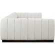 Meridian Furniture Quinn 7-Piece U-Shaped Fabric Modular Sectional in Cream
