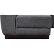 Meridian Furniture Quinn 7-Piece U-Shaped Fabric Modular Sectional in Dark Gray