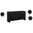 Meridian Furniture Fairfax Black Oak Veneer Dresser