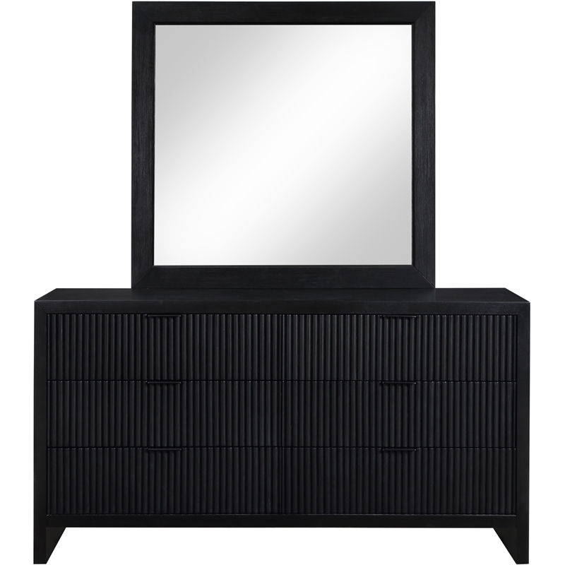 Meridian Furniture Fairfax Black Oak Veneer Dresser