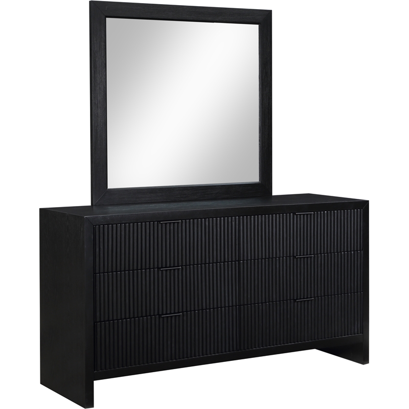 Meridian Furniture Fairfax Black Oak Veneer Dresser