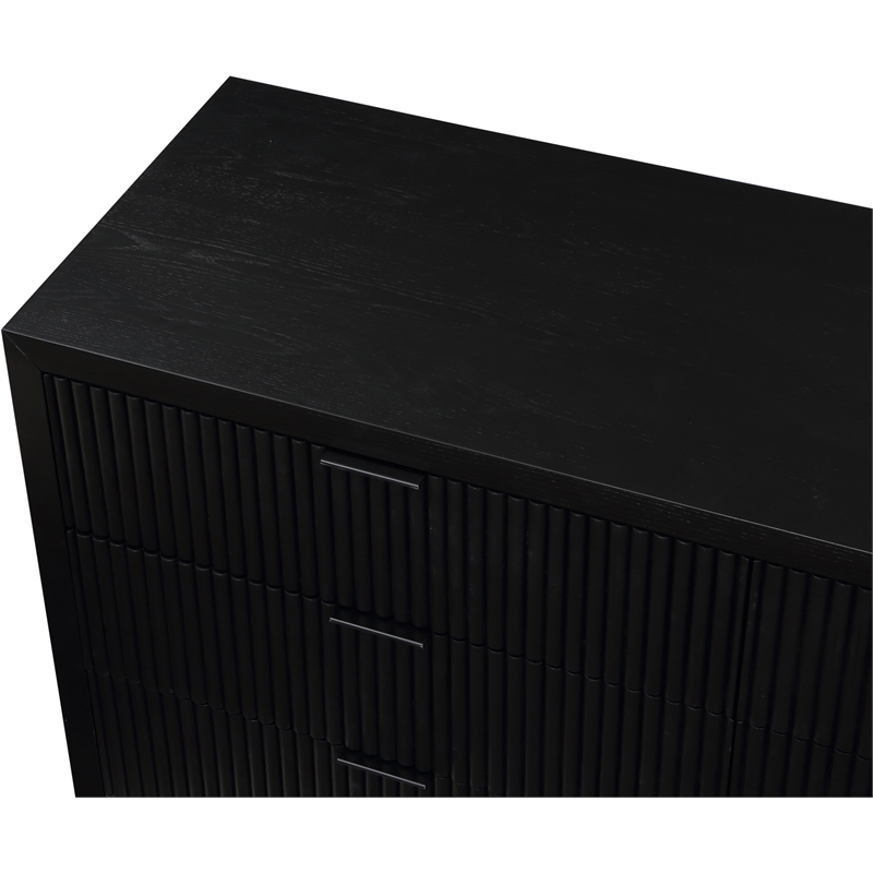 Meridian Furniture Fairfax Black Oak Veneer Dresser