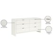Meridian Furniture Fairfax Cream Oak Veneer Dresser