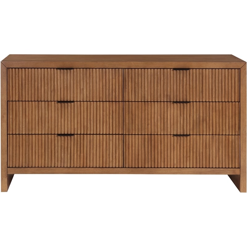 Meridian Furniture Fairfax Walnut Oak Veneer Dresser