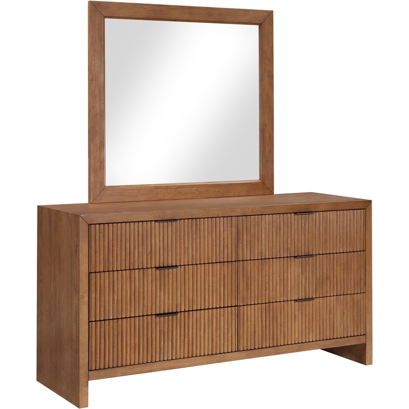 Meridian Furniture Fairfax Walnut Oak Veneer Dresser