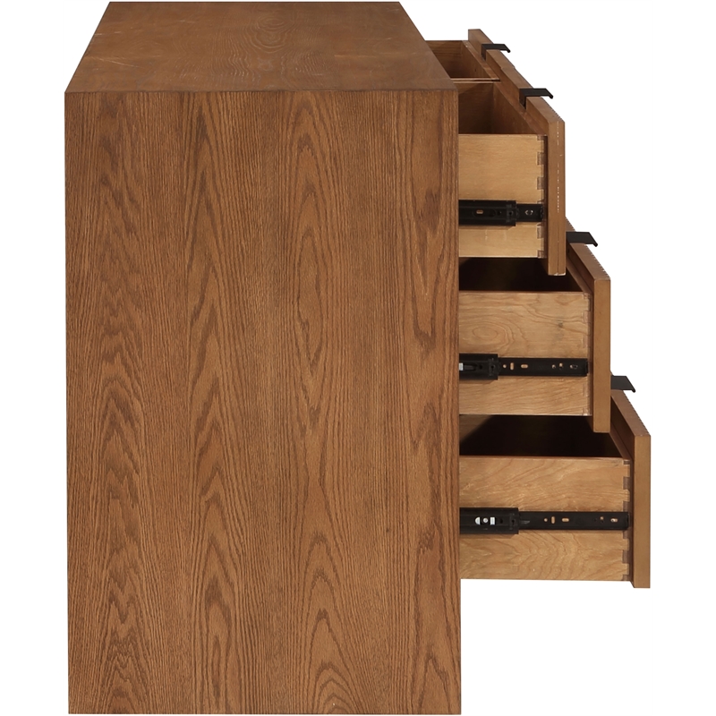 Meridian Furniture Fairfax Walnut Oak Veneer Dresser