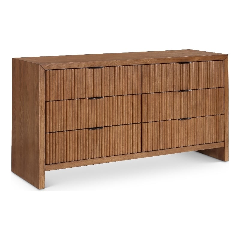 Meridian Furniture Fairfax Walnut Oak Veneer Dresser