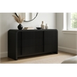 Meridian Furniture Fluted Black Oak Veneer Dresser