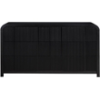 Meridian Furniture Fluted Black Oak Veneer Dresser