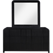 Meridian Furniture Fluted Black Oak Veneer Dresser