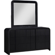 Meridian Furniture Fluted Black Oak Veneer Dresser