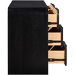 Meridian Furniture Fluted Black Oak Veneer Dresser