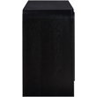 Meridian Furniture Fluted Black Oak Veneer Dresser