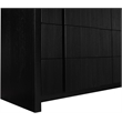 Meridian Furniture Fluted Black Oak Veneer Dresser