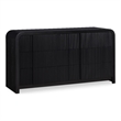 Meridian Furniture Fluted Black Oak Veneer Dresser