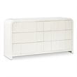 Meridian Furniture Fluted Cream Oak Veneer Dresser