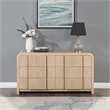 Meridian Furniture Fluted Natural Oak Veneer Dresser