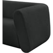 Meridian Furniture Abbington Contemporary Boucle Fabric Chair in Black