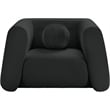 Meridian Furniture Abbington Contemporary Boucle Fabric Chair in Black