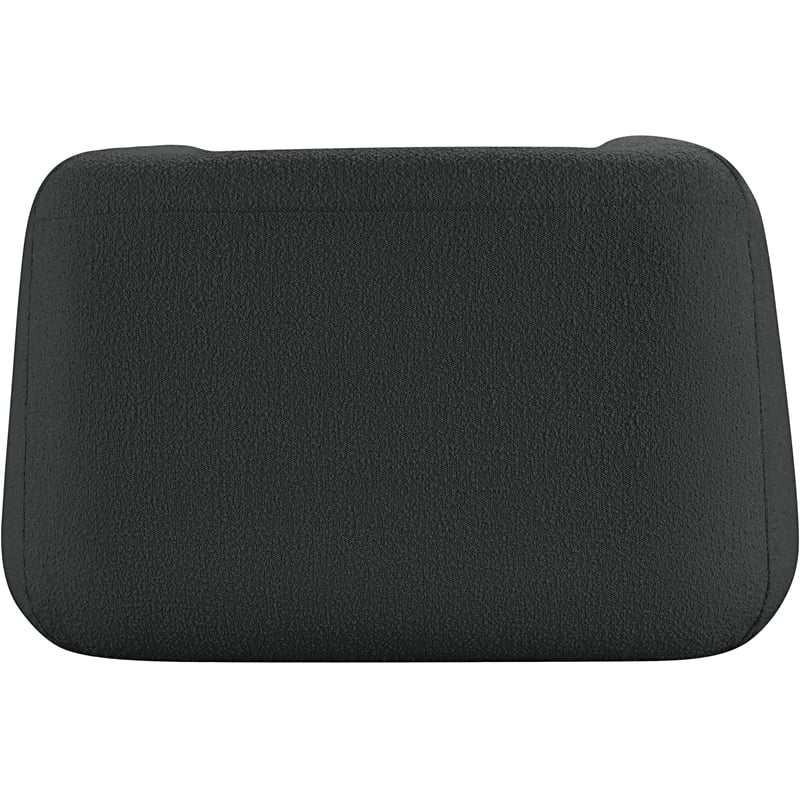 Meridian Furniture Abbington Contemporary Boucle Fabric Chair in Black