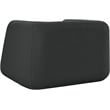 Meridian Furniture Abbington Contemporary Boucle Fabric Chair in Black