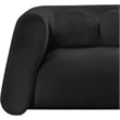 Meridian Furniture Abbington Contemporary Boucle Fabric Chair in Black