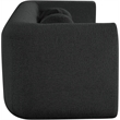 Meridian Furniture Abbington Contemporary Boucle Fabric Loveseat in Black