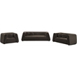 Meridian Furniture Abbington Contemporary Boucle Fabric Loveseat in Brown