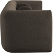 Meridian Furniture Abbington Contemporary Boucle Fabric Loveseat in Brown