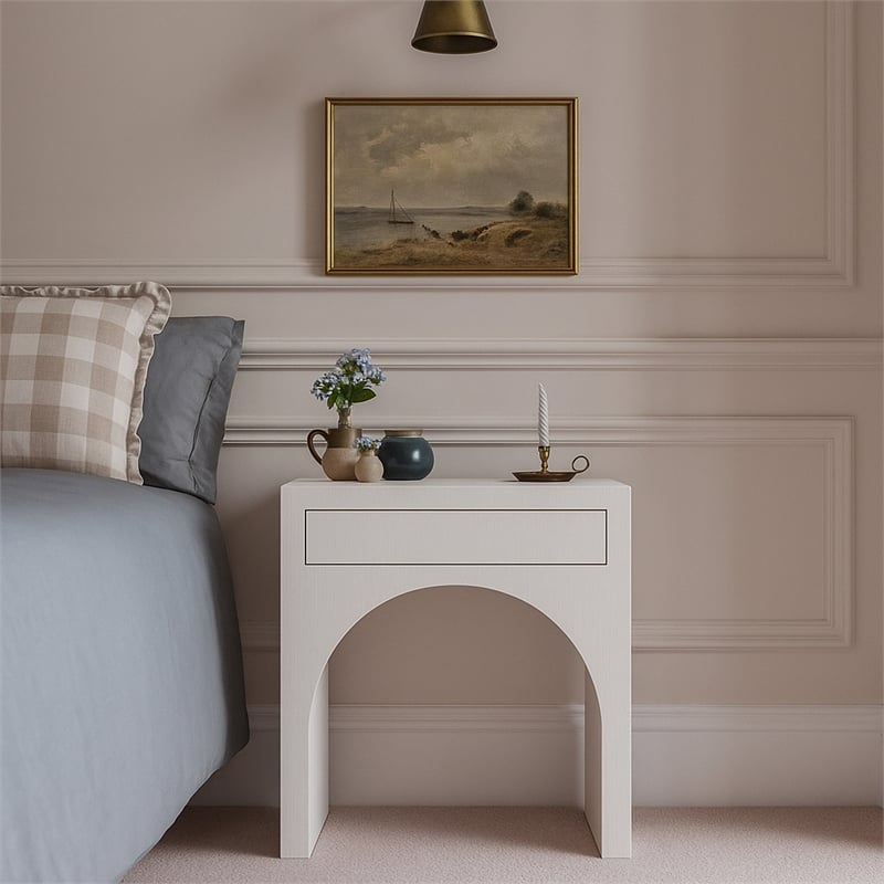 Meridian Furniture August White Night Stand