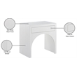 Meridian Furniture August White Night Stand