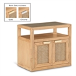 Meridian Furniture Cole Natural Night Stand