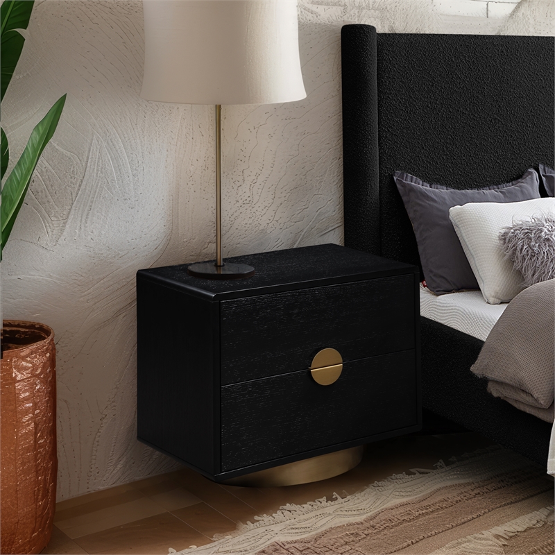 Meridian Furniture Wade Black Night Stand / Side Table
