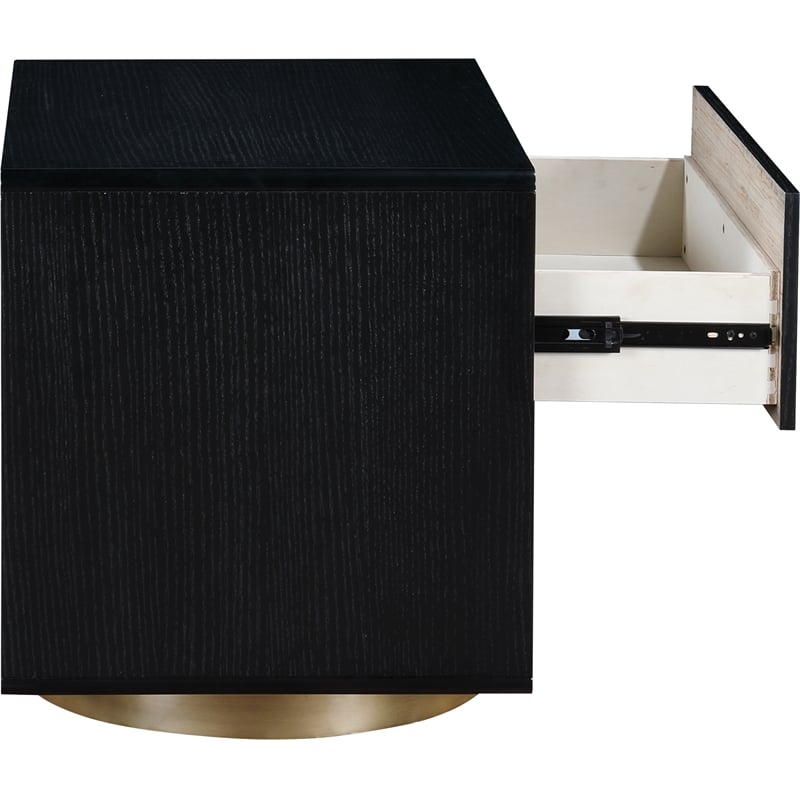 Meridian Furniture Wade Black Night Stand / Side Table