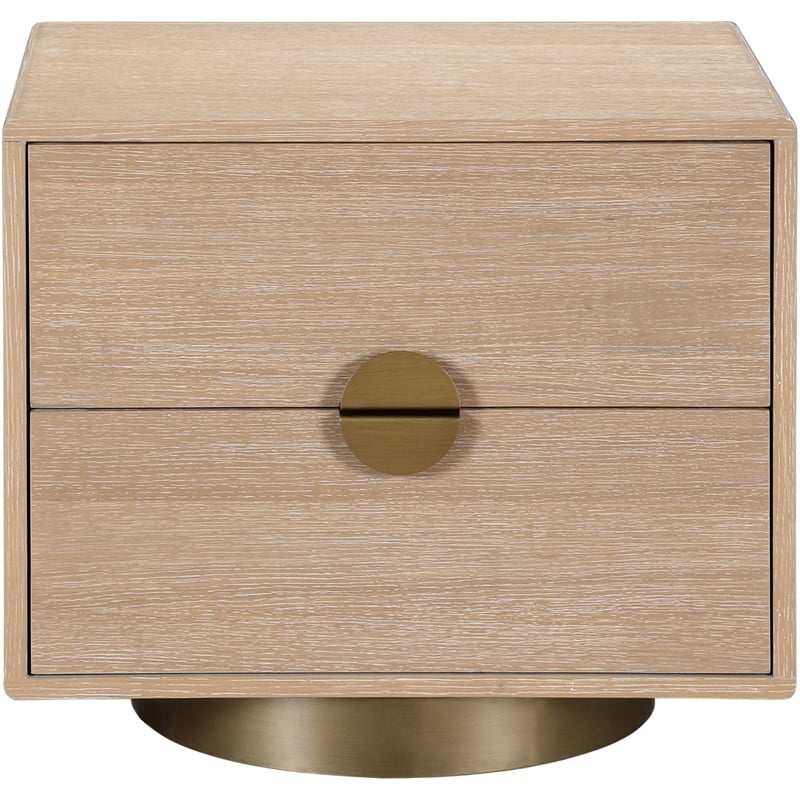 Meridian Furniture Wade Natural Night Stand / Side Table